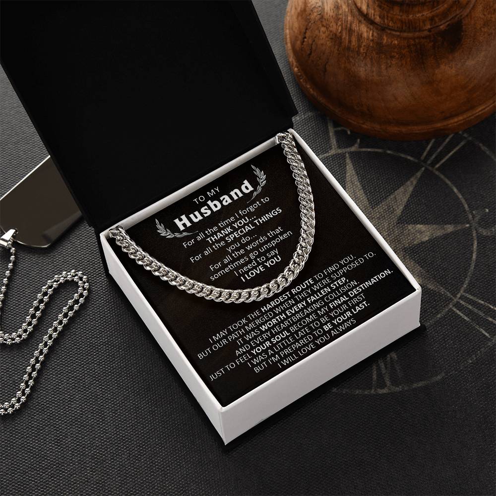 Gift For Husband - The Hardest Route - Cuban Cuban Link Chain