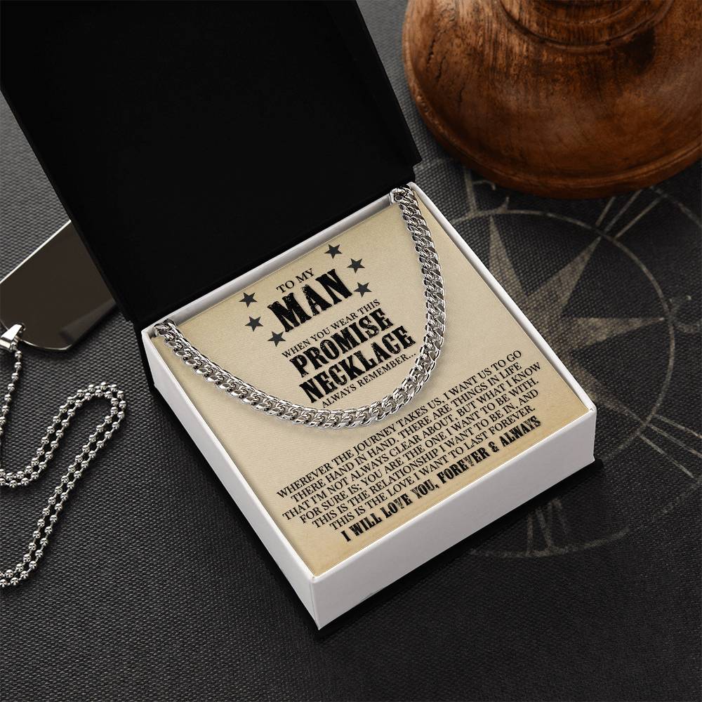 Promise Necklace - Cuban Link Chain
