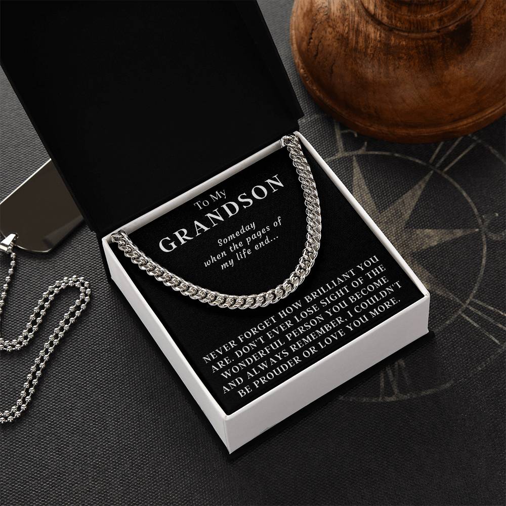Happy Birthday Or Just To Say I Love You - Cuban Link Chain Necklace