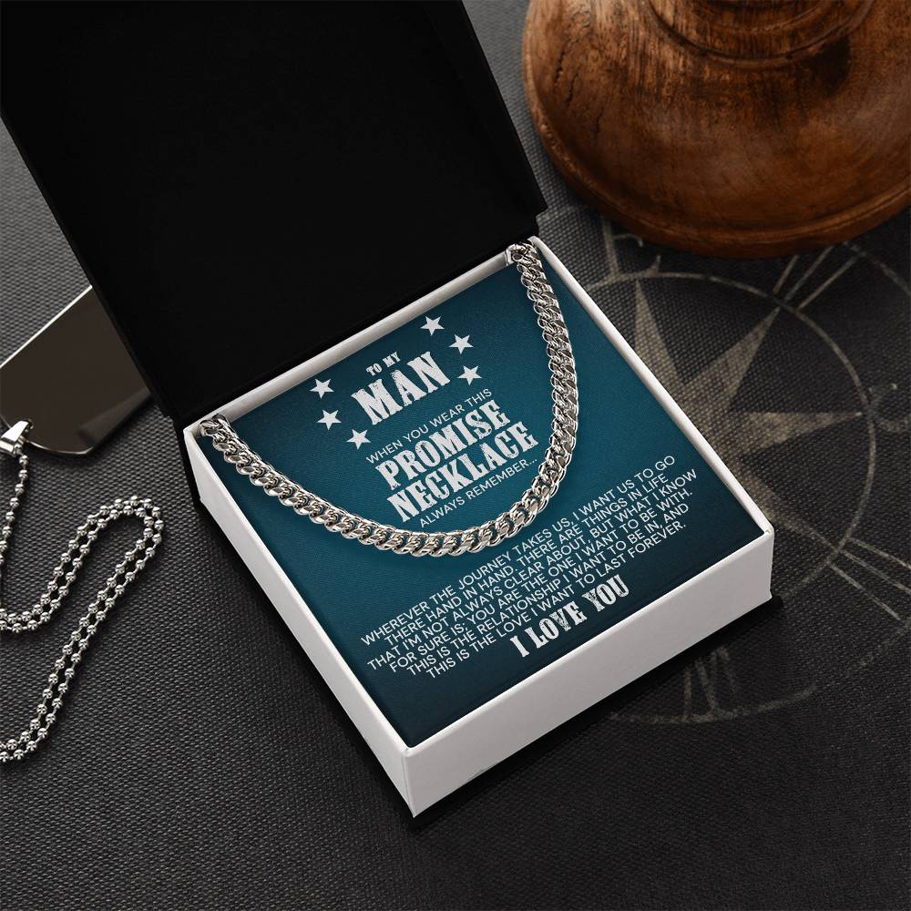 To My Man - Cuban Link Chain Necklace