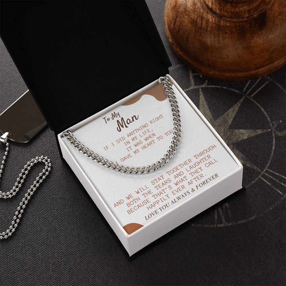 Perfect Gift For My Man Cuban Link Chain