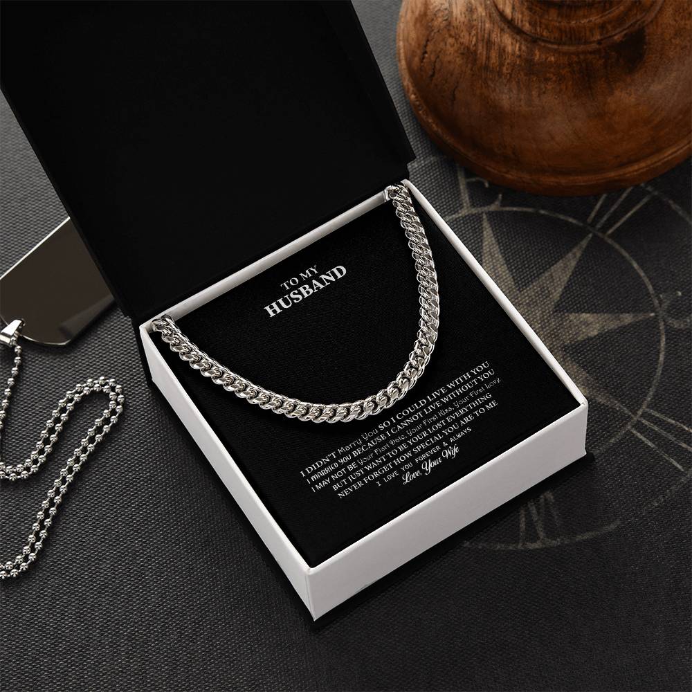 Cuban Link Chain For Husband. Chain Necklace Anniversary Gift For Husband Birthday Gift For Man Gift For Men Chain For