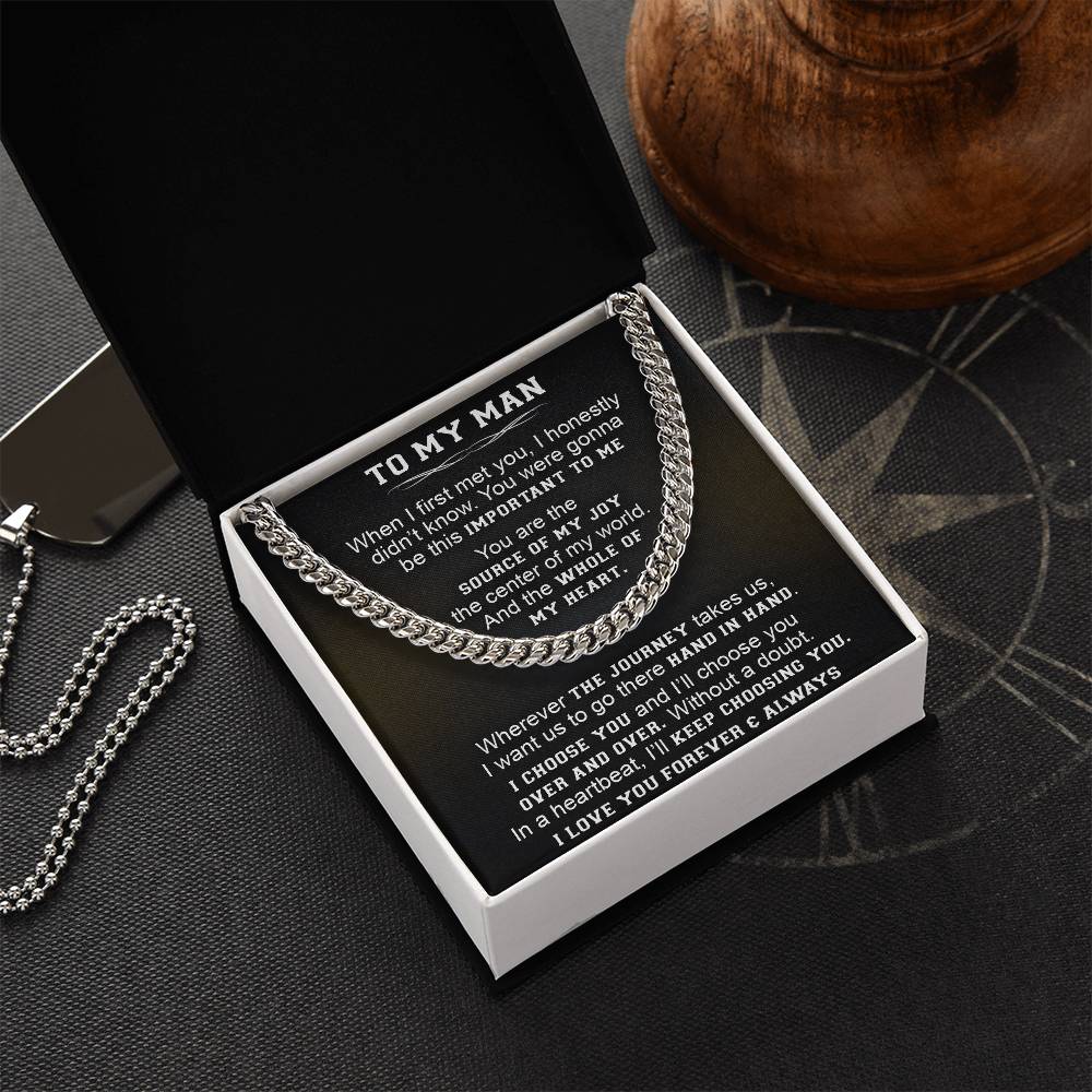 Gift For Your Man - Over And Over - Cuban Link Cuban Link Chain
