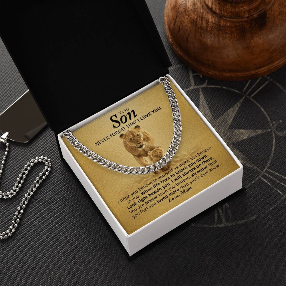 Perfect Gift For Son Cuban Link Chain