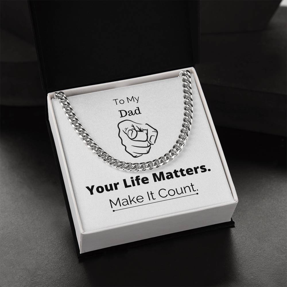 You Matter All Lives Matter Police Lives Matter Motivational Quotes Christian Gifts Sentimental Gift Christmas Gift Bl Cuban Link Chain