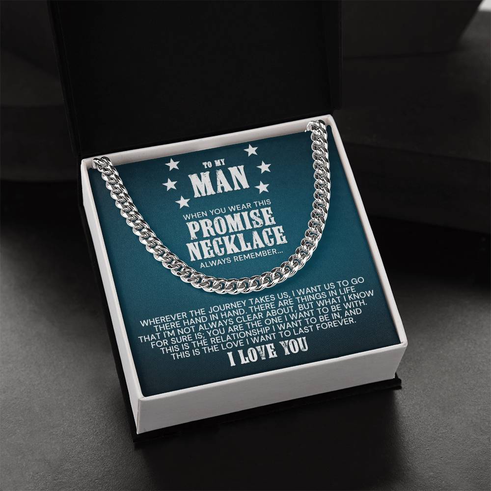 To My Man - Cuban Link Chain Necklace