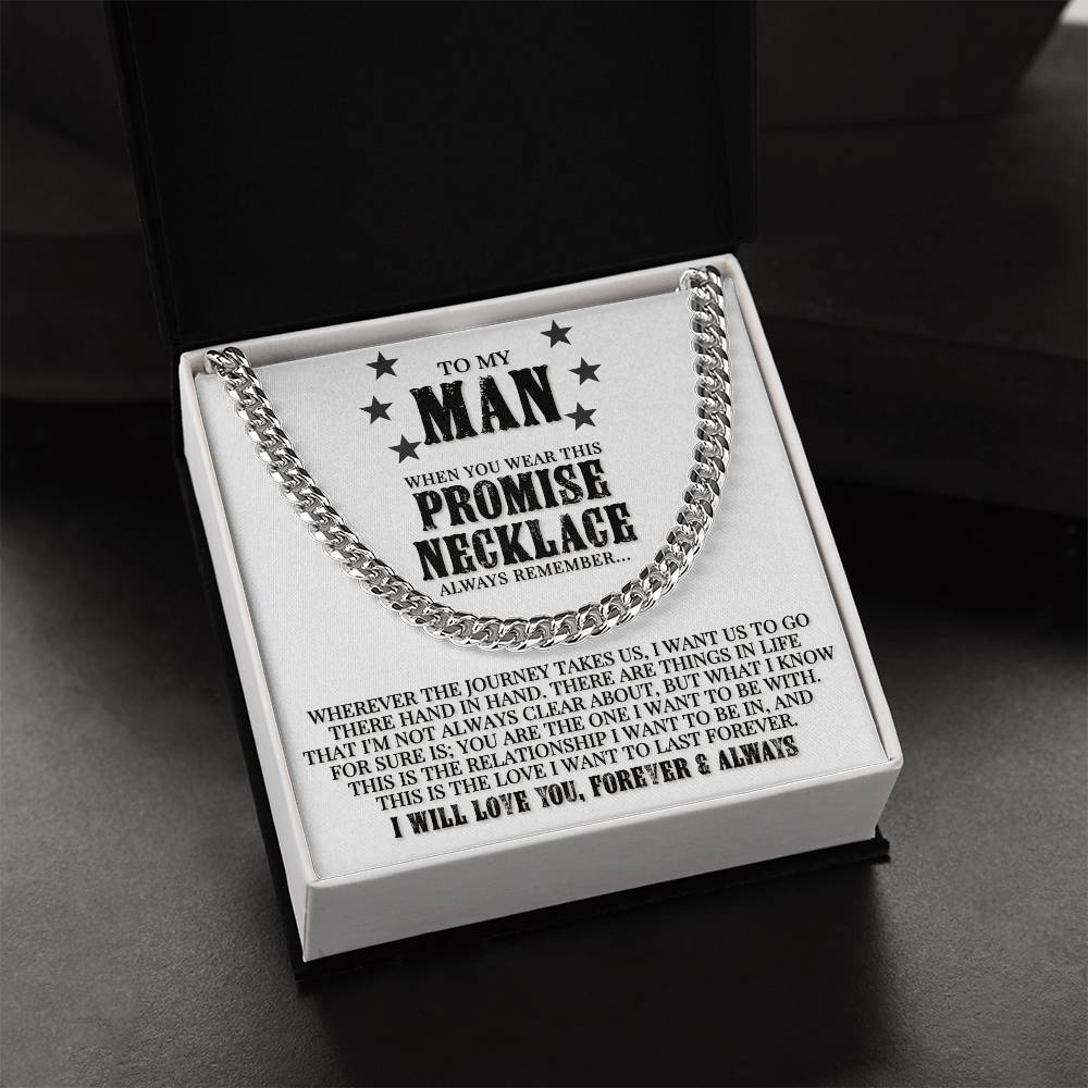Promise Necklace - Cuban Link Chain Necklace