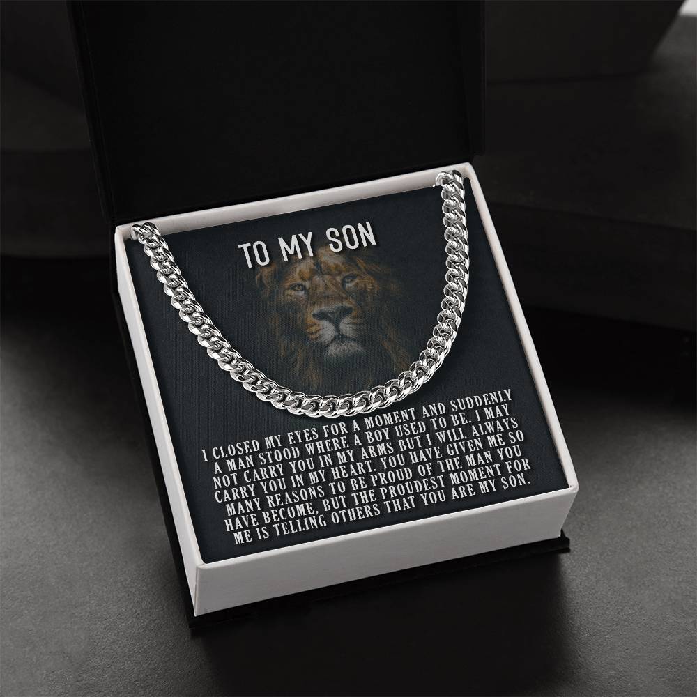 You Are My Son Cuban Link Chain