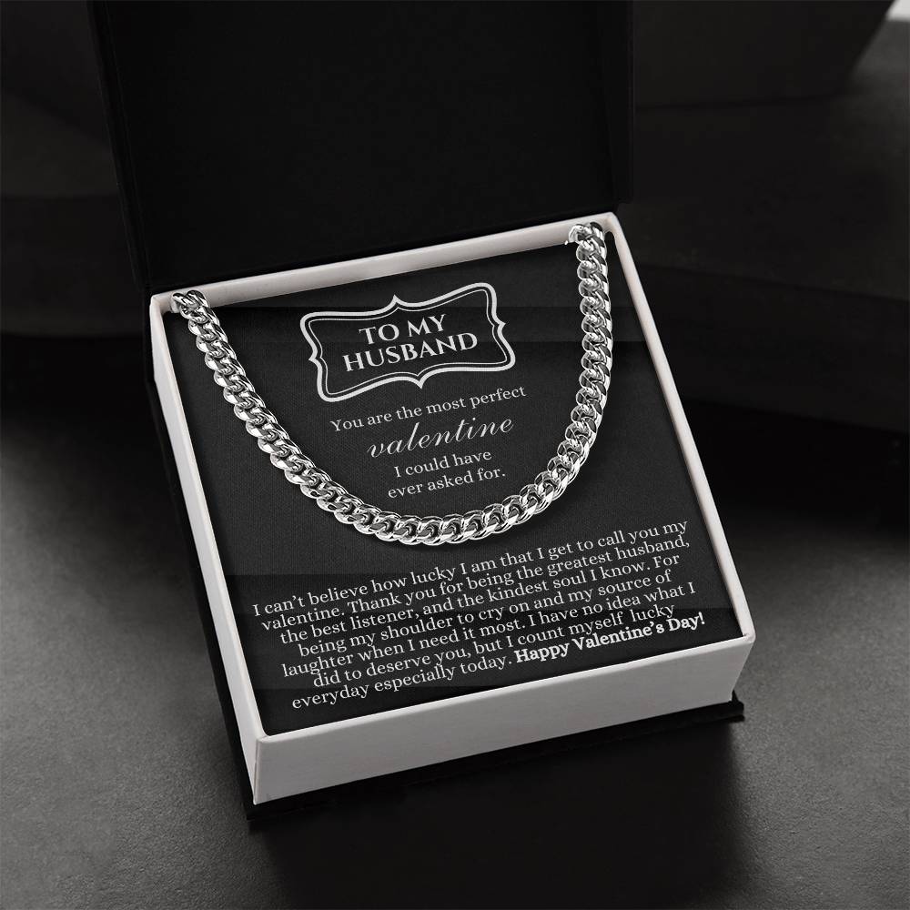 Valentines Day Gift For Husband Necklace Gift For Husband Gift For Husband To My Husband Jewelry Gift For Husband Cuban Link Chain