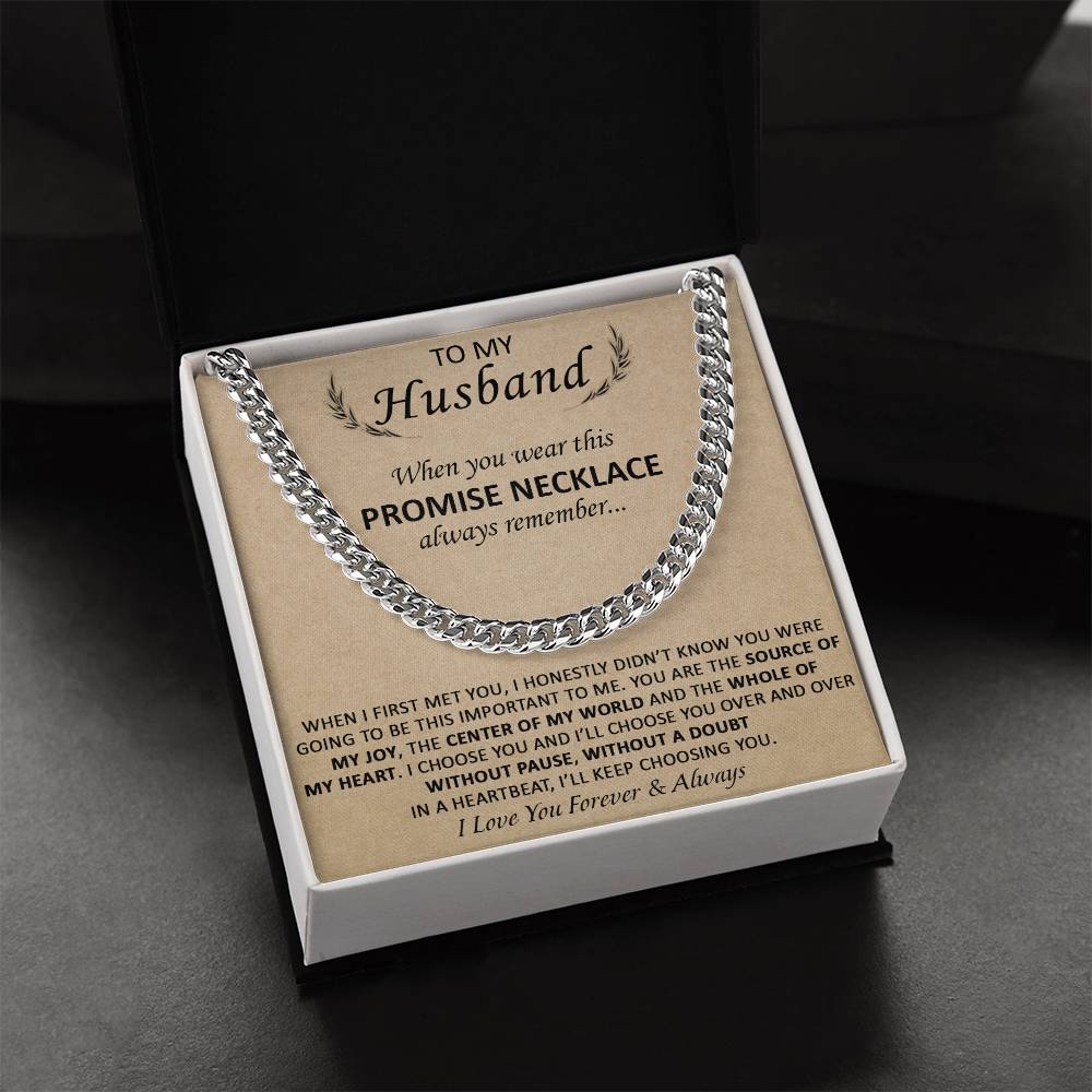 Gift For Husband - The Source Of My Heart - Cuban Cuban Link Chain