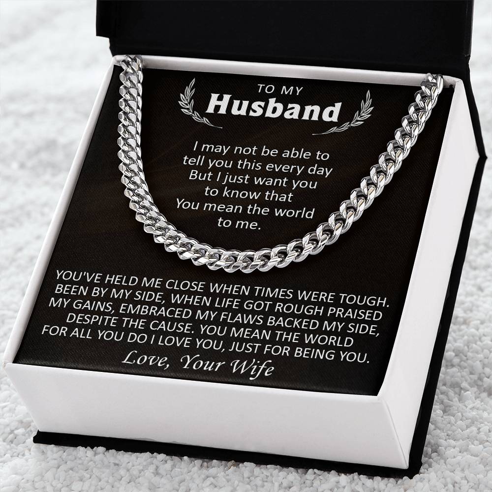 Gift For Husband - Just Be You - Cuban Cuban Link Chain