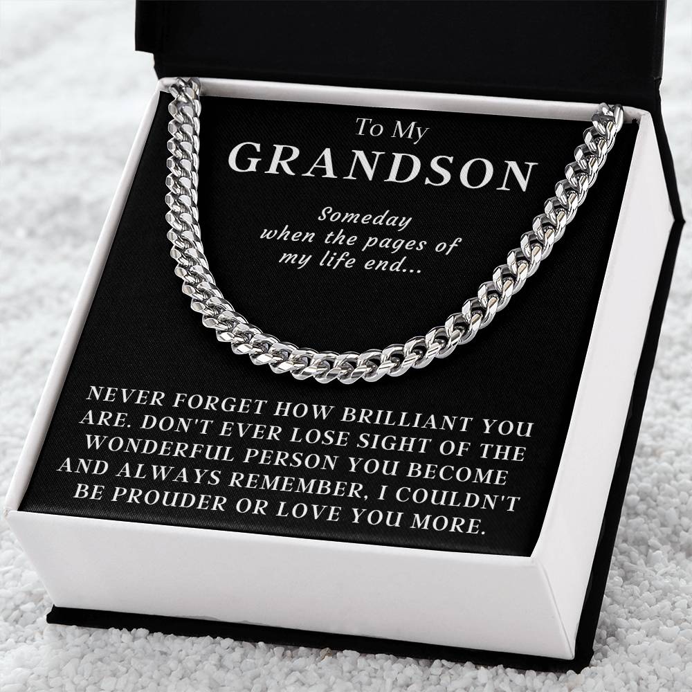 Happy Birthday Or Just To Say I Love You - Cuban Link Chain Necklace