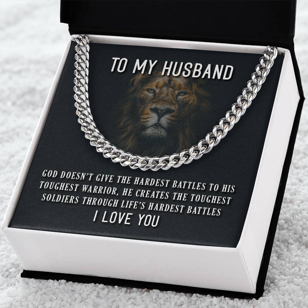 To My Husband ❤️ 🎁  Cuban Link Chain Necklace