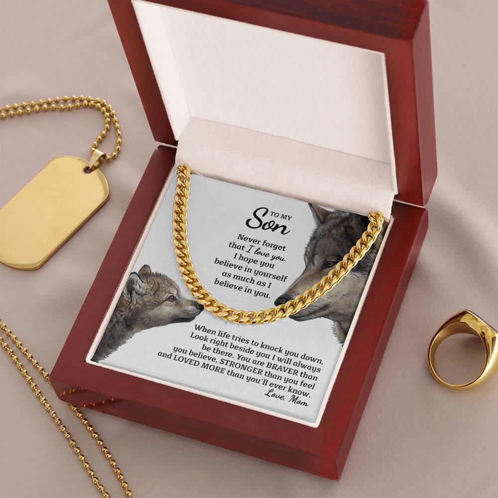 Perfect Gift For Special Son Cuban Link Chain