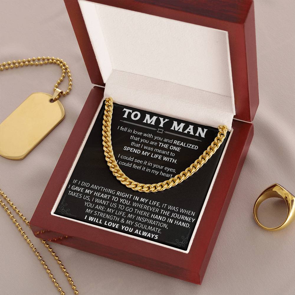 Gift For Your Man - Hand In Hand - Cuban Link Cuban Link Chain
