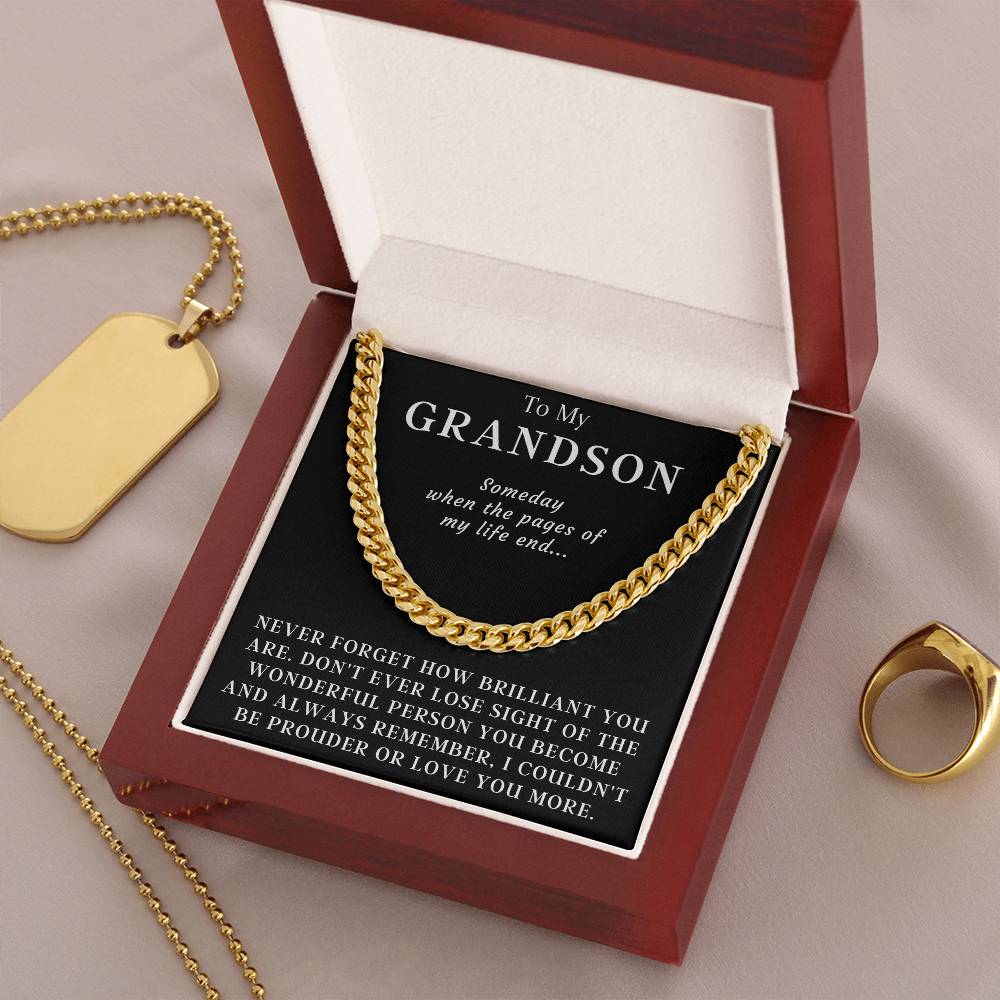 Happy Birthday Or Just To Say I Love You - Cuban Link Chain Necklace
