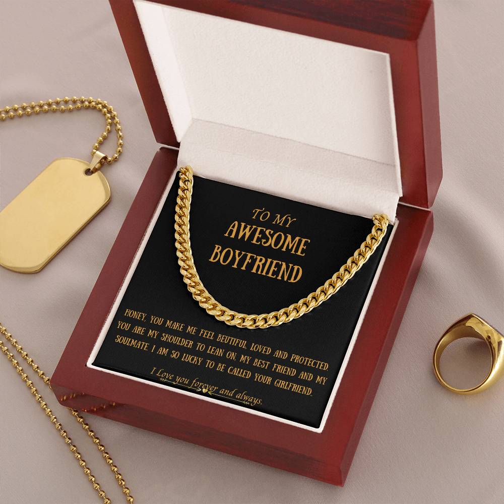 Awesome Boyfriend Cuban Link Chain