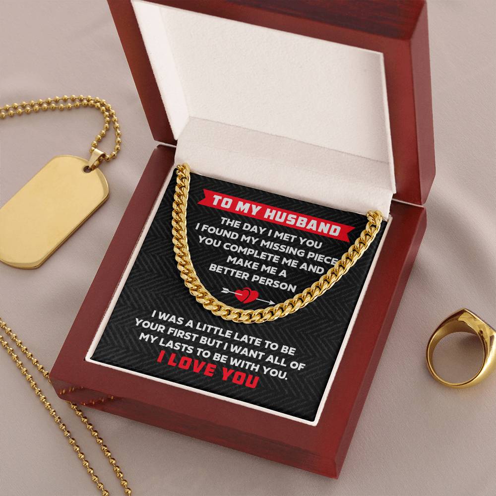 To My Husband - Cuban Link Chain