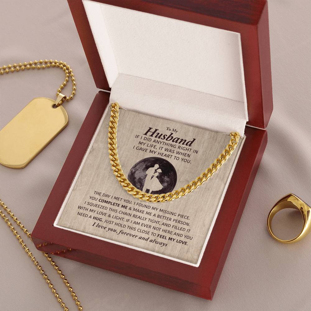 Perfect Gift For Husband Cuban Link Chain