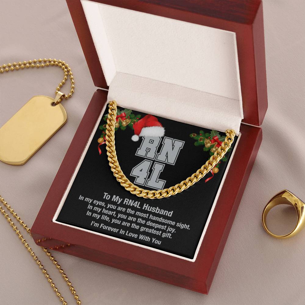 My Rn4l Husband Cuban Link Chain Necklace