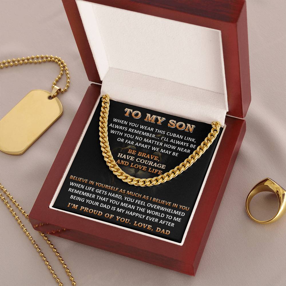 Gift For Son - Far Apart 1 - Cuban Link Cuban Link Chain