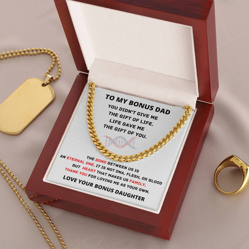 Cuban Link Chain Gift For Bonus Dad