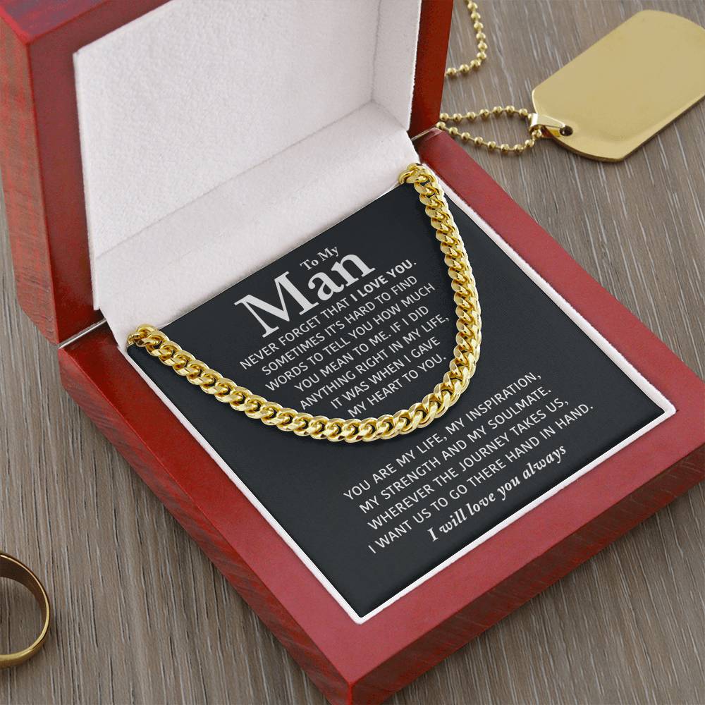 Perfect Gift For Man Cuban Link Chain