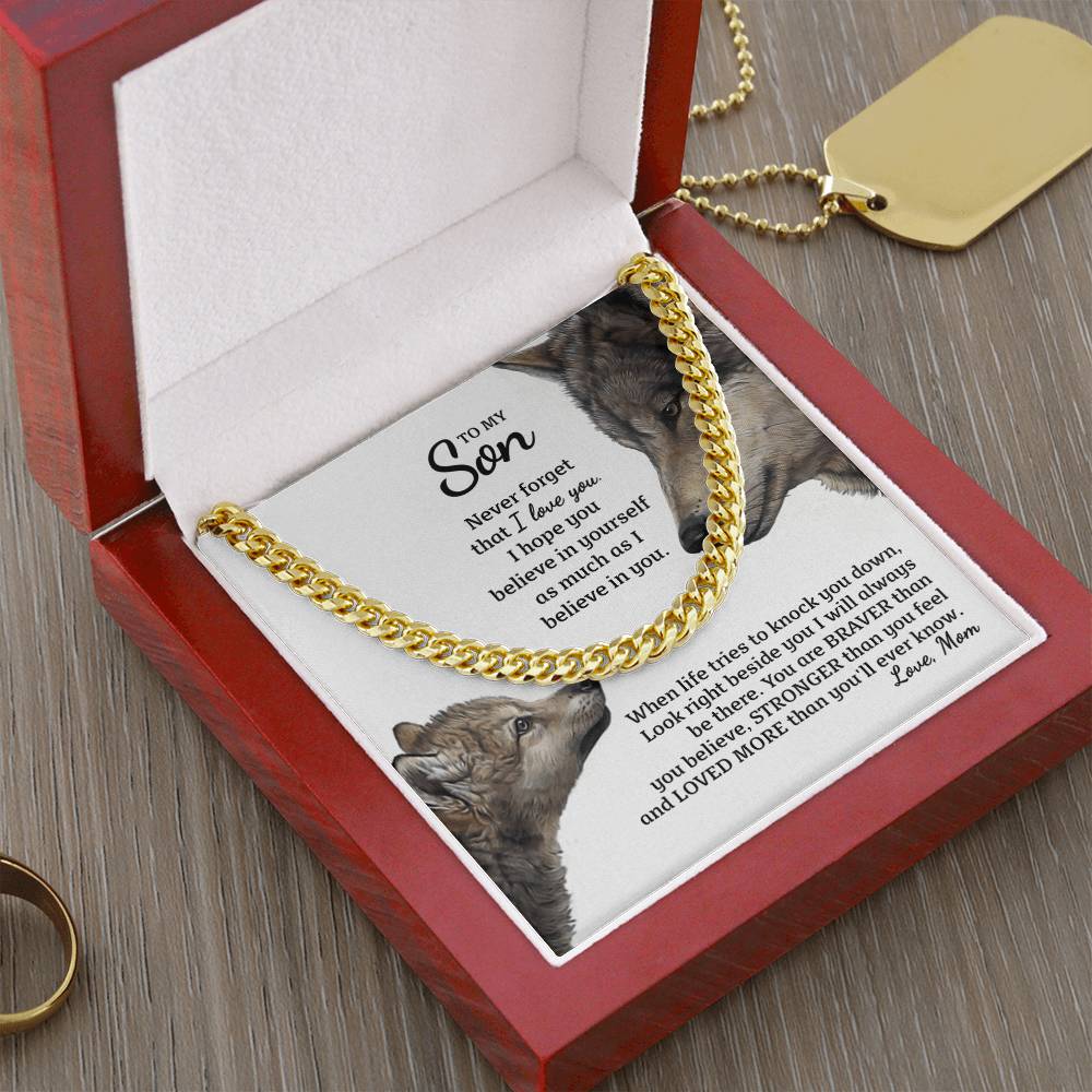Perfect Gift For Special Son Cuban Link Chain