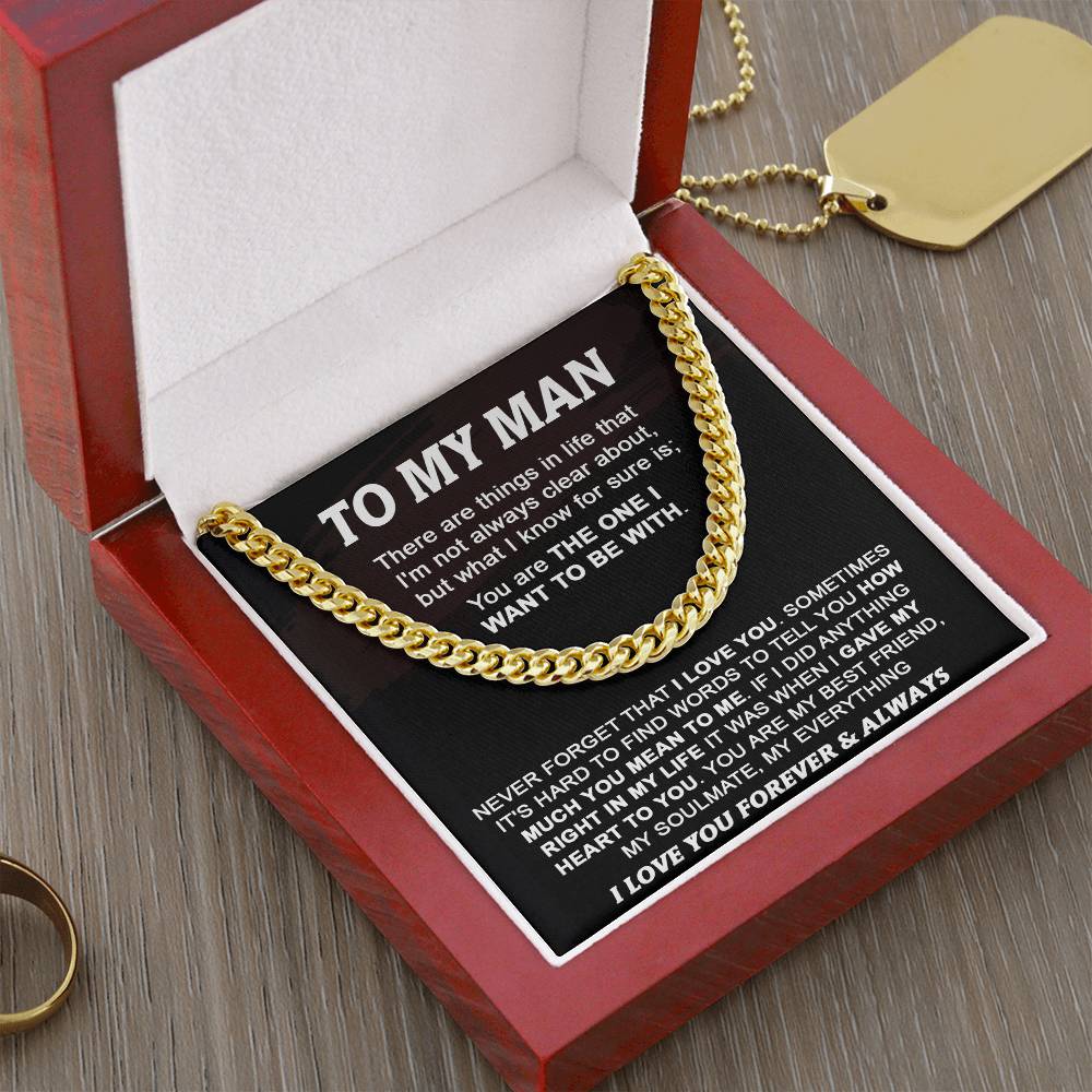 Gift For Your Man - My Best Friend - Cuban Cuban Link Chain