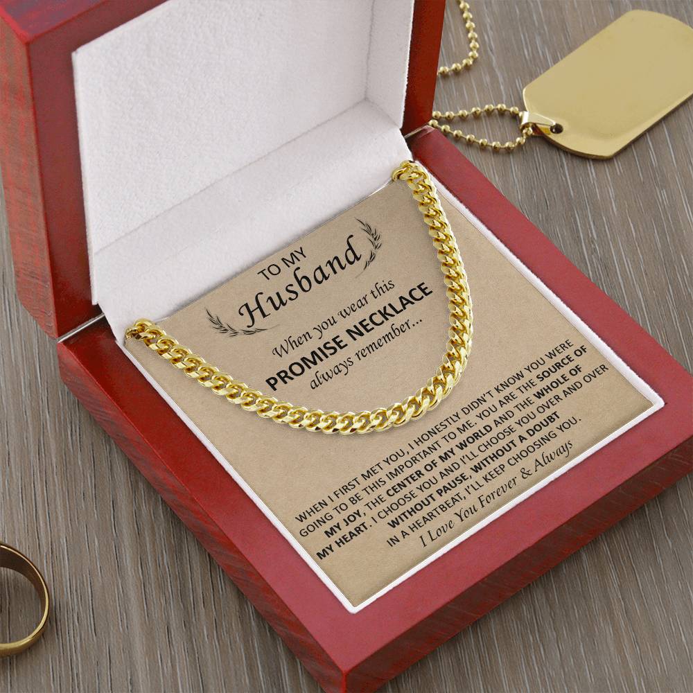 Gift For Husband - The Source Of My Heart - Cuban Cuban Link Chain