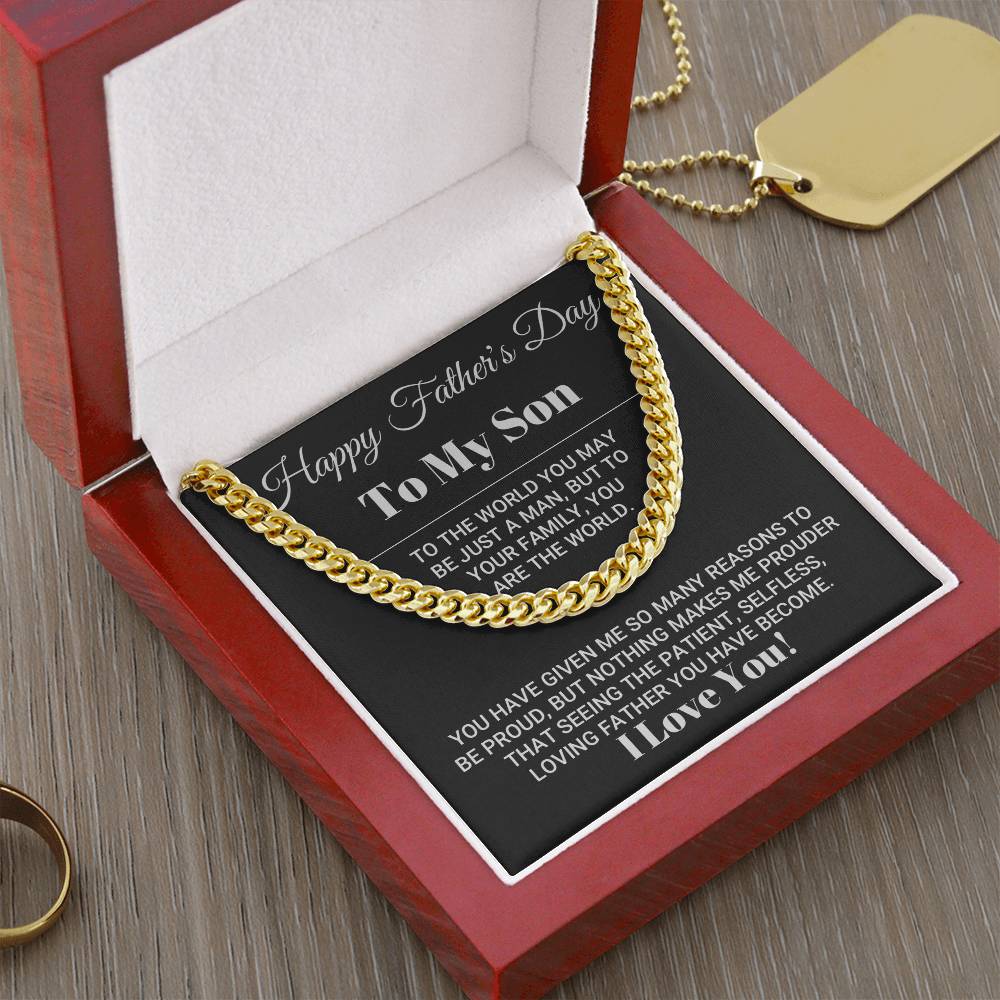 Father's Day Gift For Son Cuban Link Chain