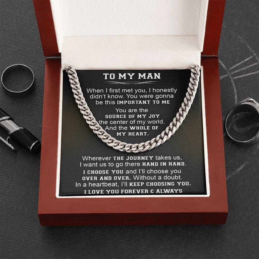 Gift For Your Man - Over And Over - Cuban Link Cuban Link Chain