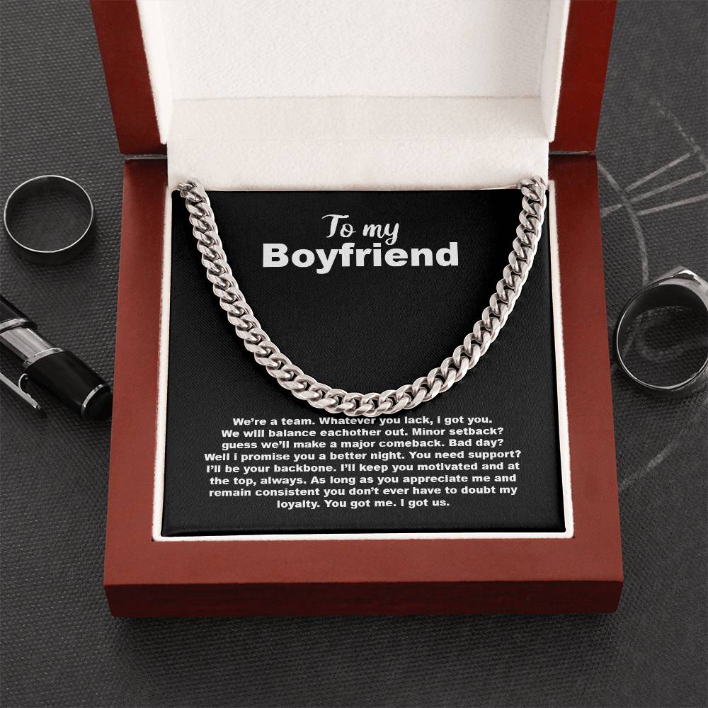 Selling Out! To My Boyfriend Cuban Link Chain
