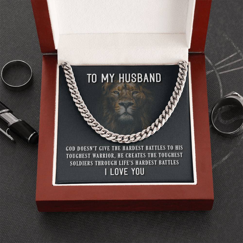 To My Husband ❤️ 🎁  Cuban Link Chain Necklace