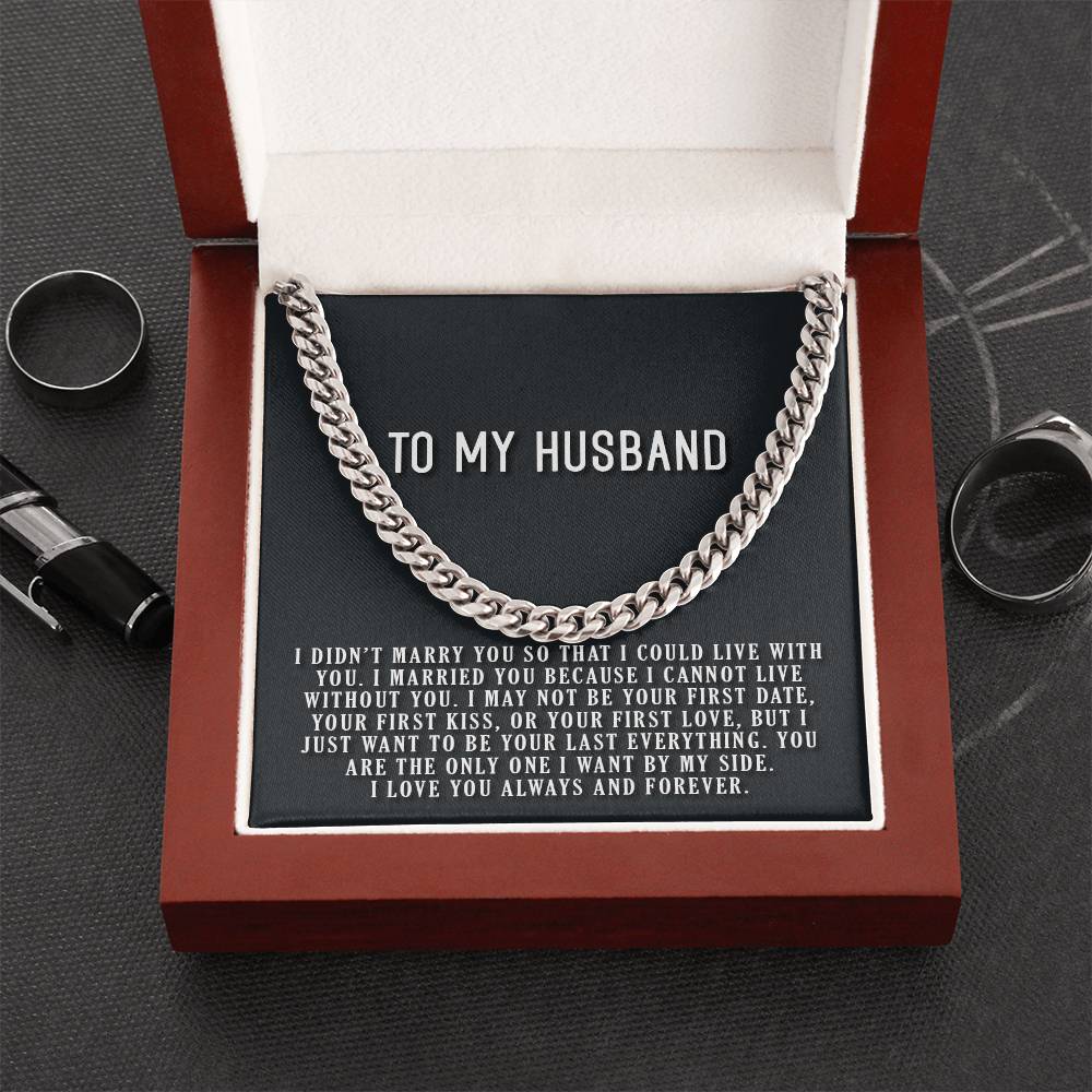 Cannot Live Without You Cuban Link Chain