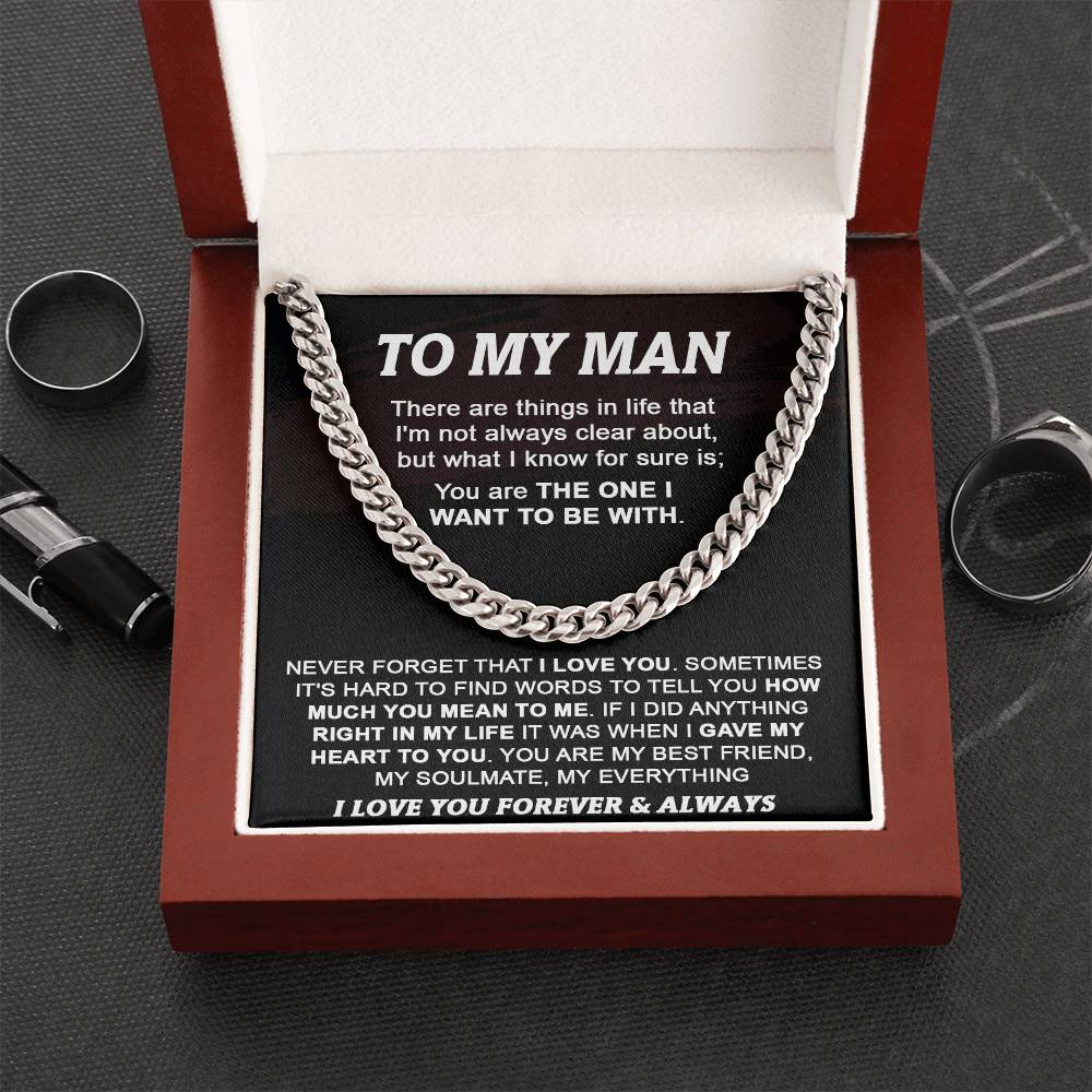 Gift For Your Man - My Best Friend - Cuban Cuban Link Chain