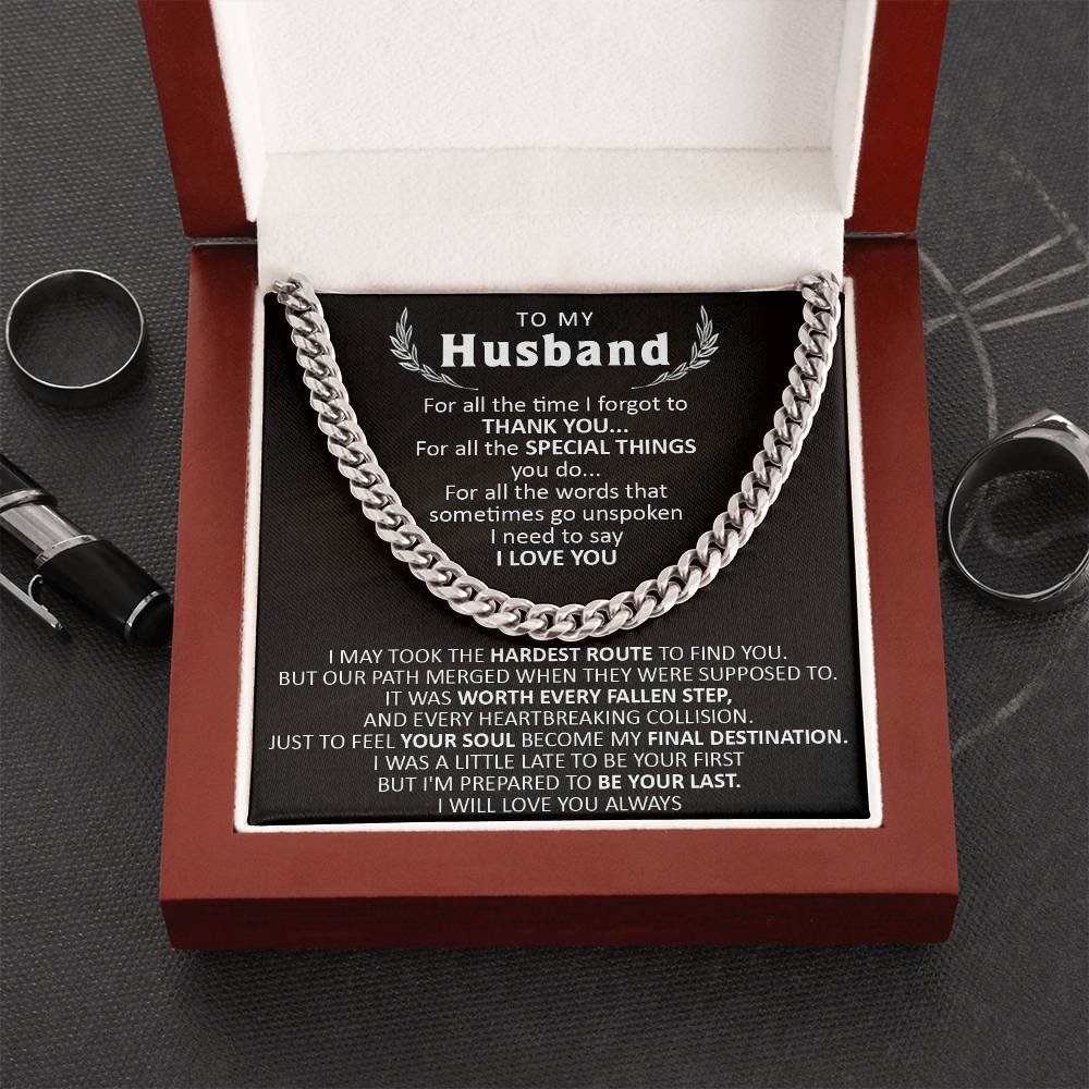 Gift For Husband - The Hardest Route - Cuban Cuban Link Chain