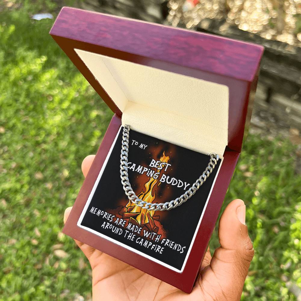Camping Buddy Cuban Link Chain