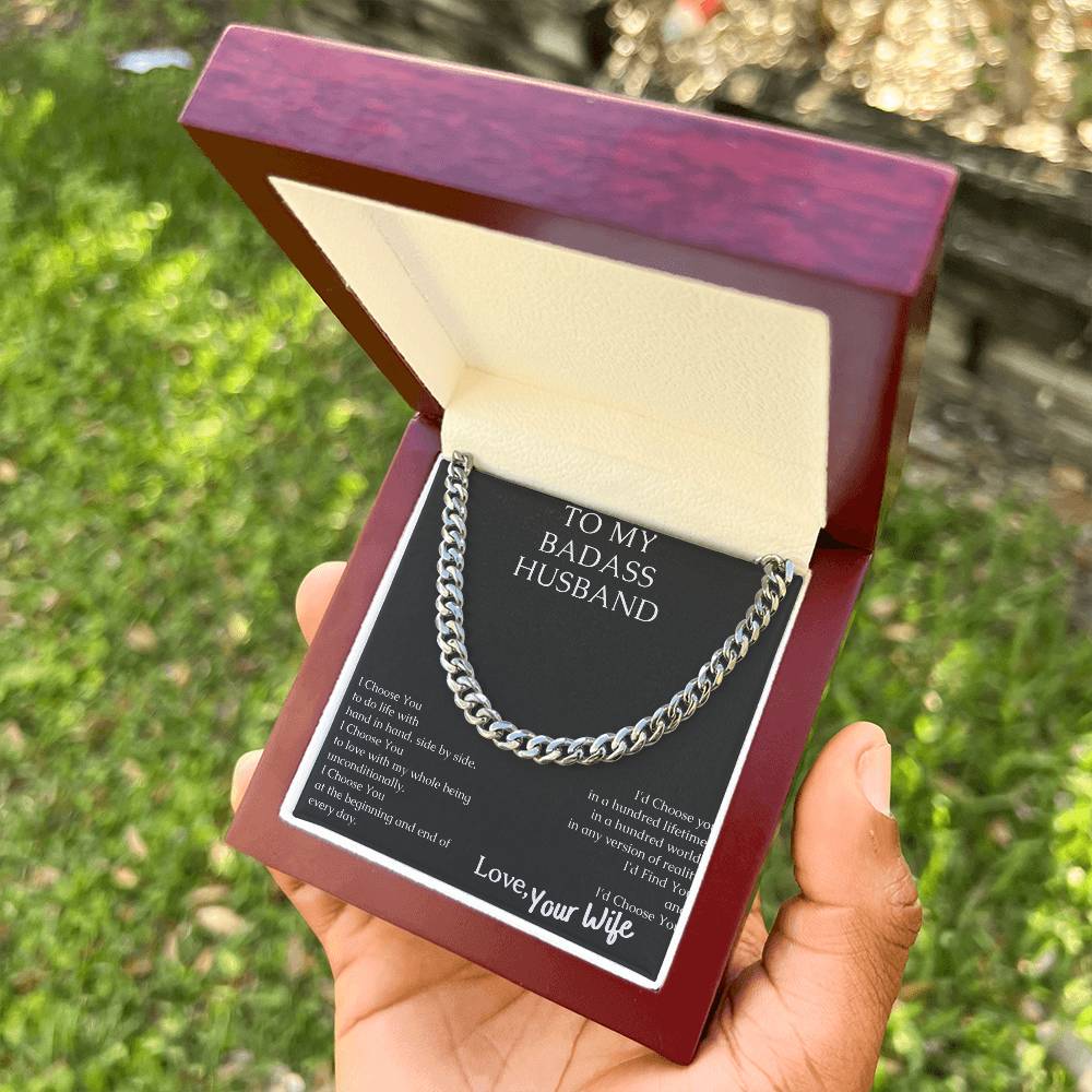 Share Your Love With This Sturdy Necklace. Cuban Link Chain