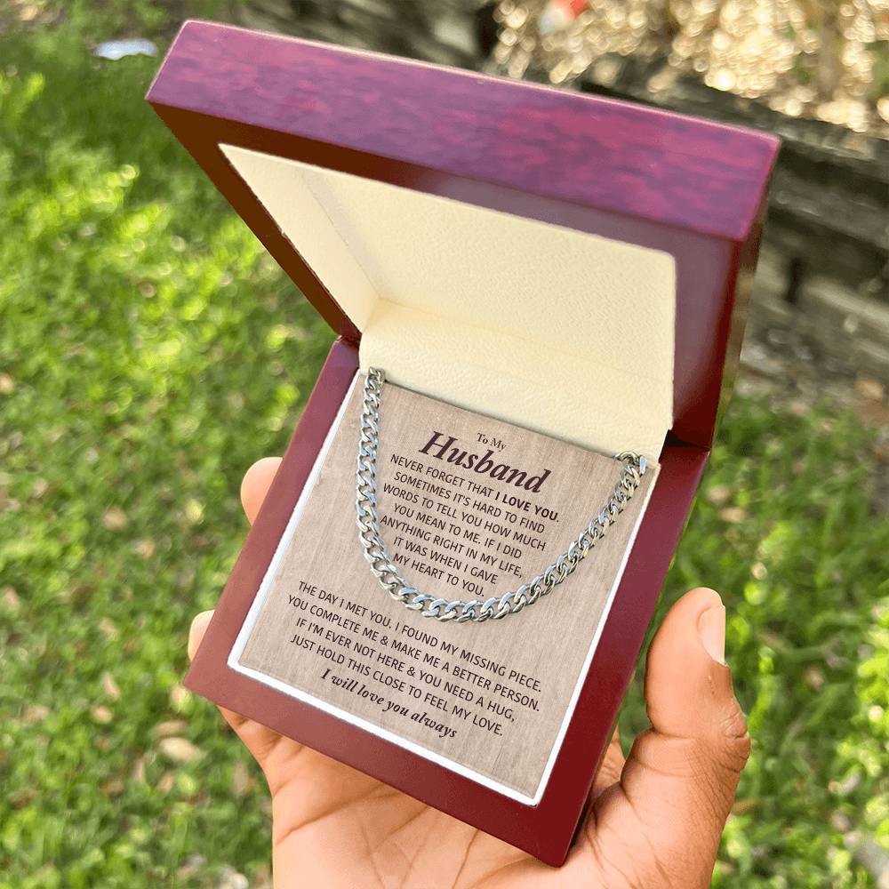 Perfect Gift For Husband Cuban Link Chain