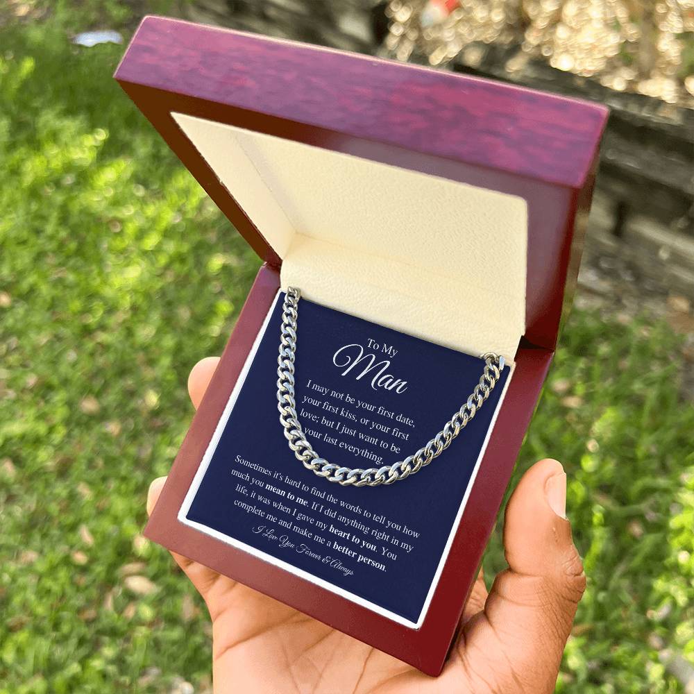 To My Man - Make Me Better - Chain Necklace Cuban Link Chain