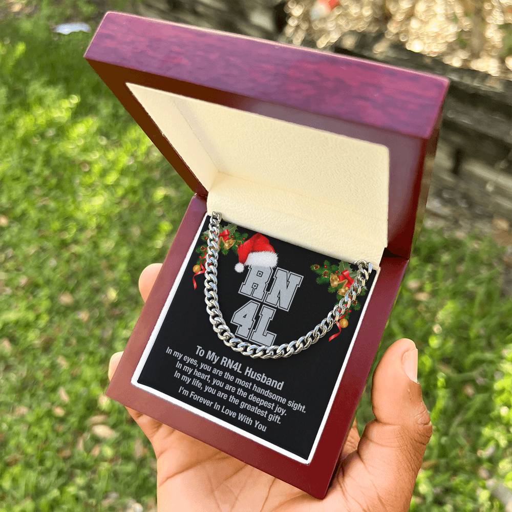 My Rn4l Husband Cuban Link Chain Necklace