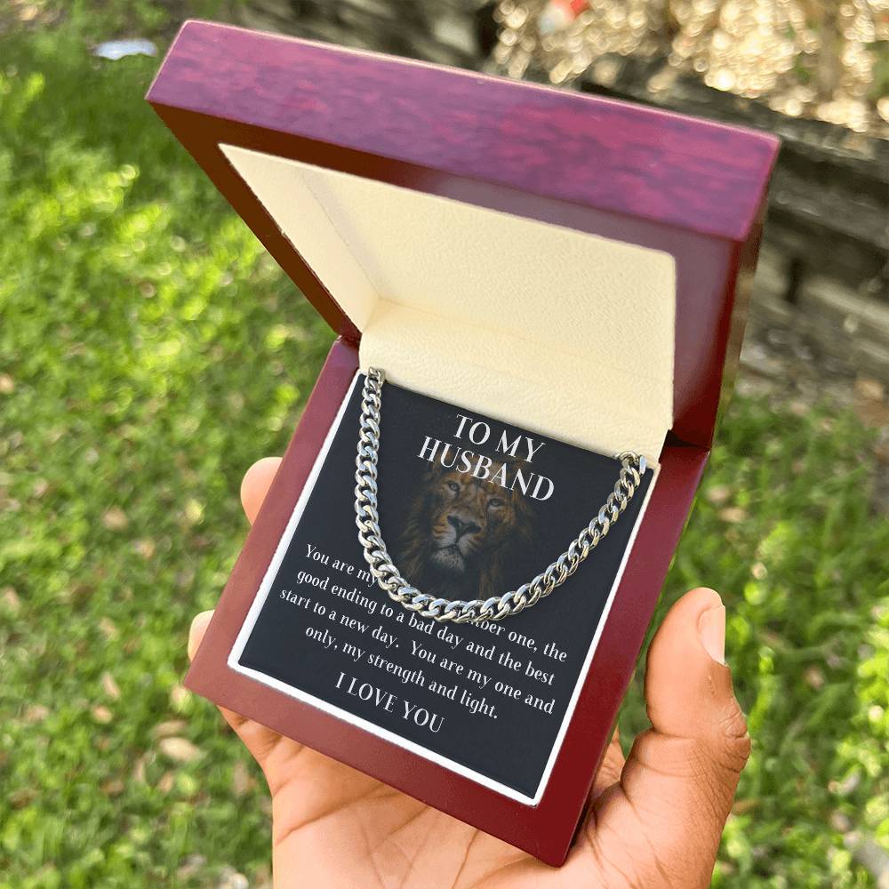 To My Husband Cuban Chain Cuban Link Chain