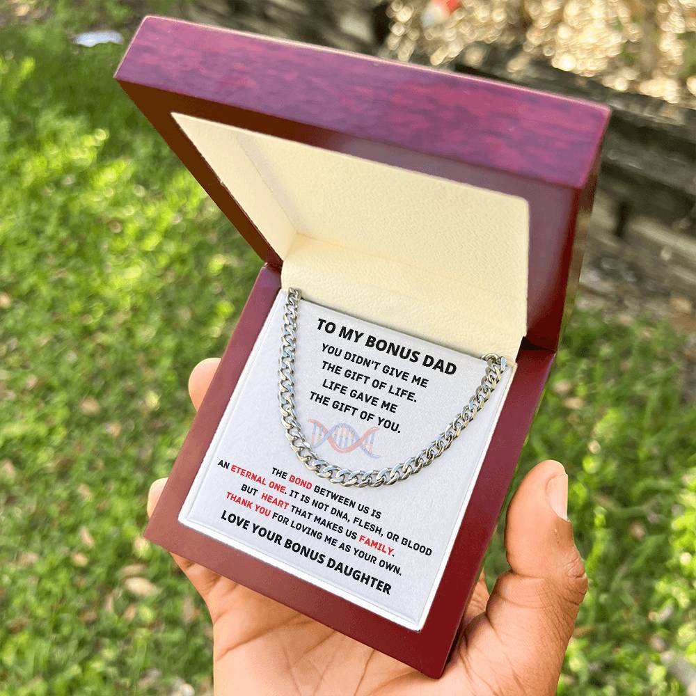 Cuban Link Chain Gift For Bonus Dad