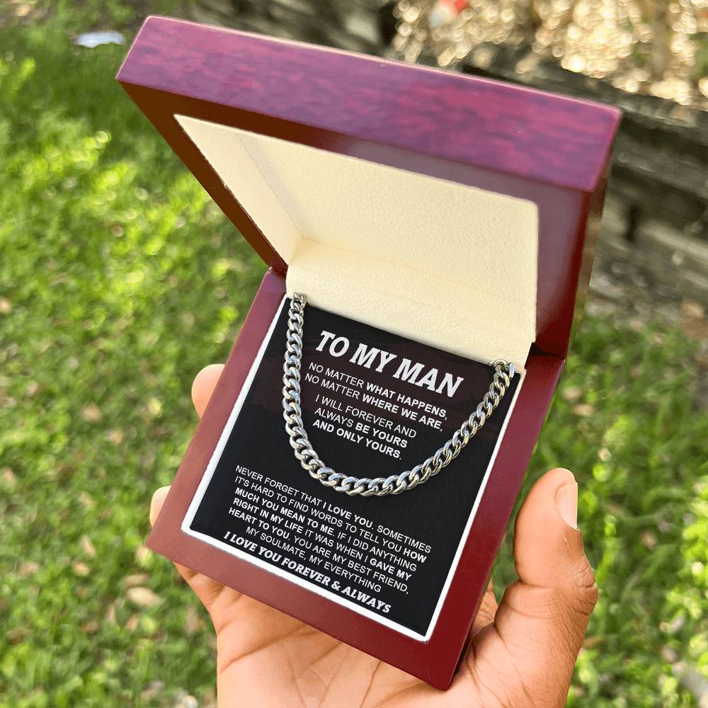 Gift For Your Man - No Matter What Happens - Cuban Cuban Link Chain