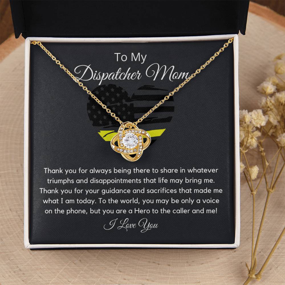 Dispatcher Mom Love Knot Necklace