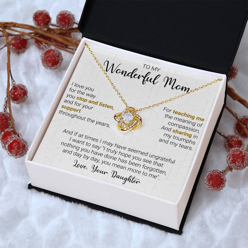 Gift For Mom - My Truumphs - Love Knot Love Knot Necklace