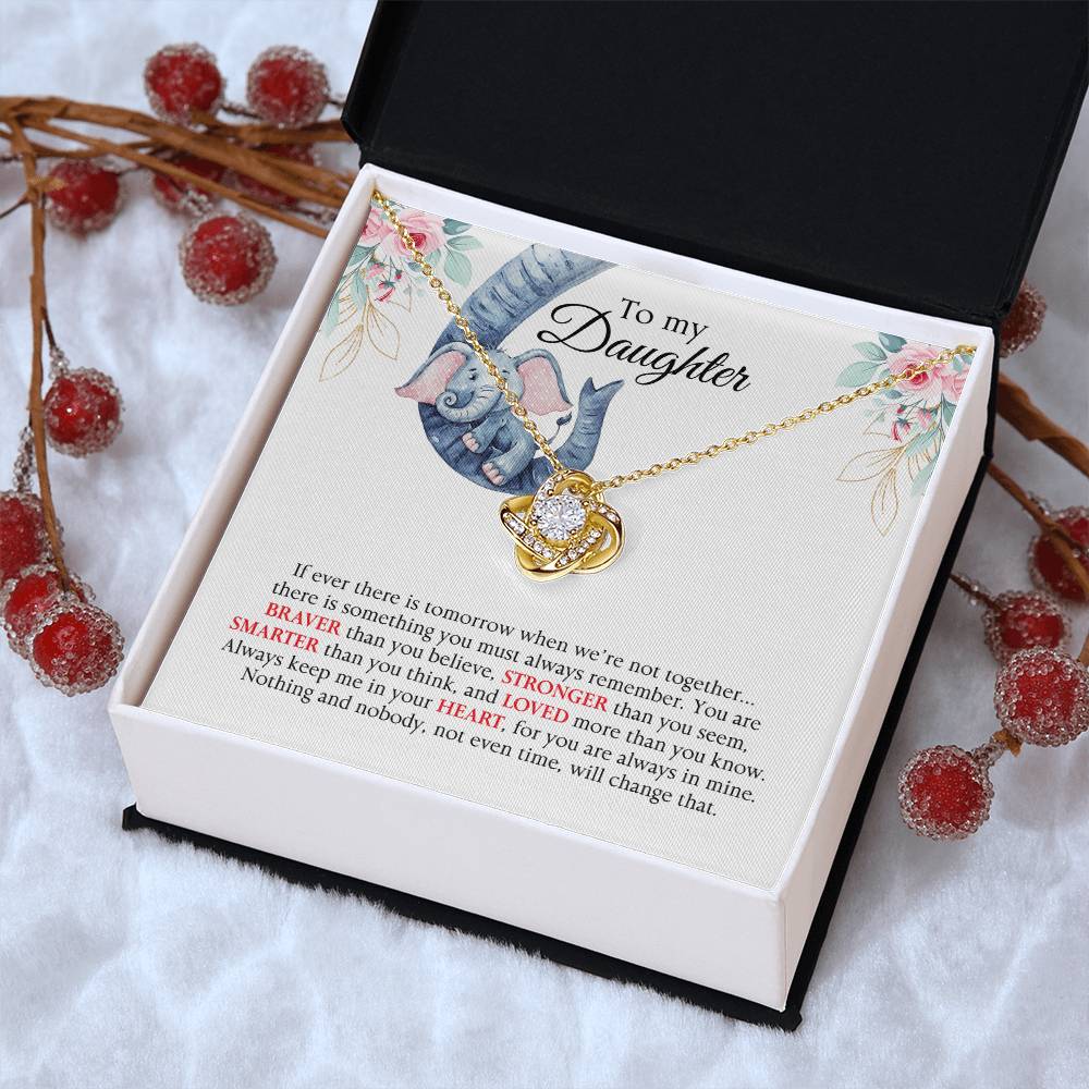 Almost Gone Love Knot Necklace For Daughter Love Knot Necklace