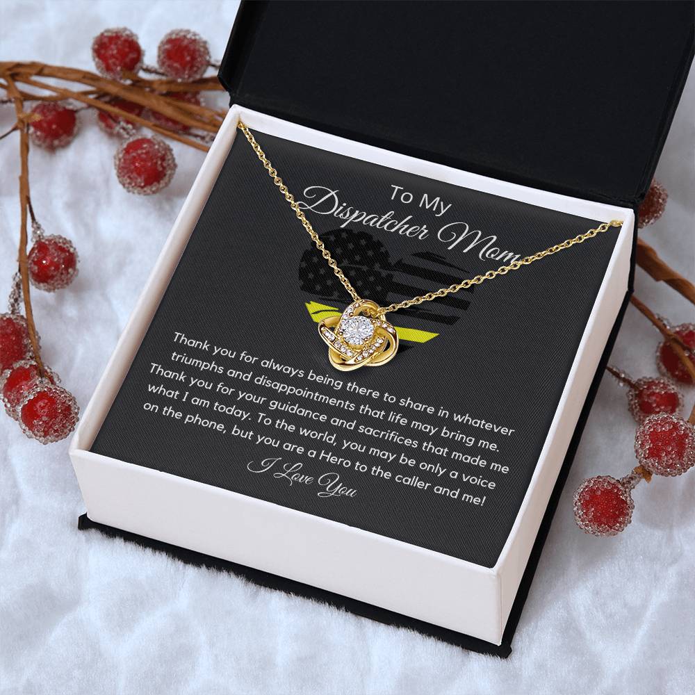 Dispatcher Mom Love Knot Necklace
