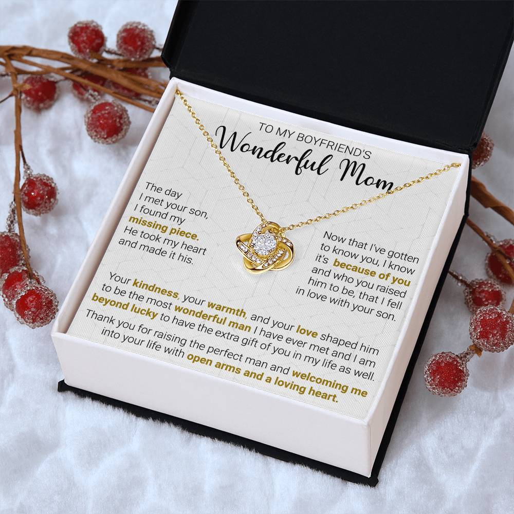 Gift For Boyfriend's Mom - Beyond Lucky - Love Knot Love Knot Necklace
